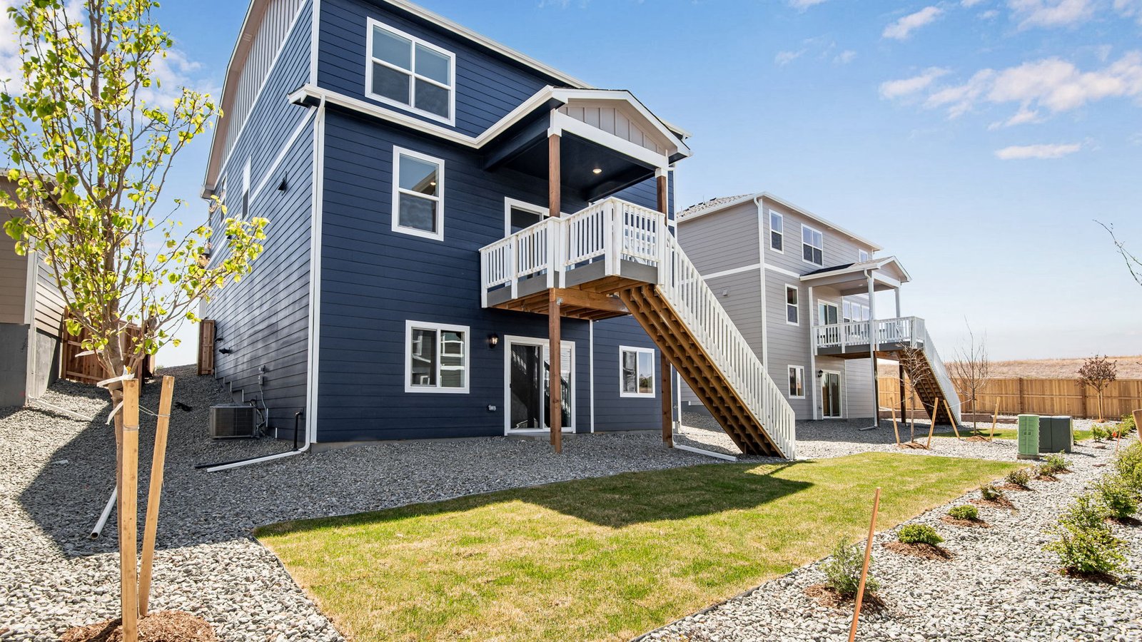 new home with a walkout basement