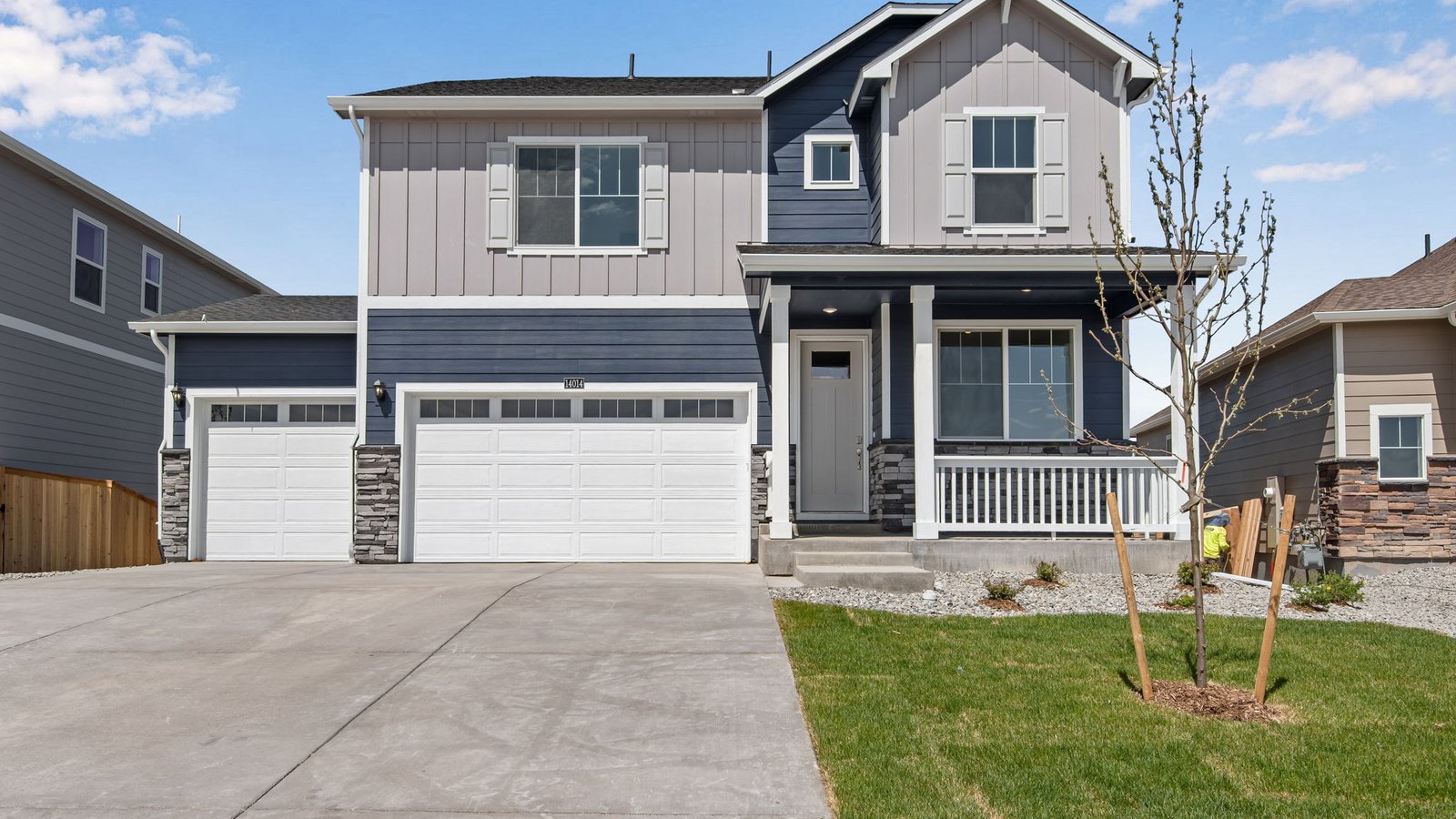 two story new home in parker colorado