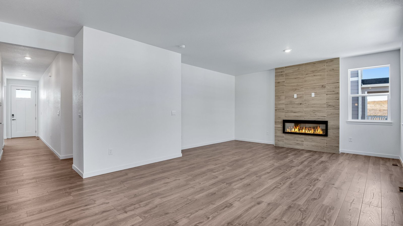 living area in new home