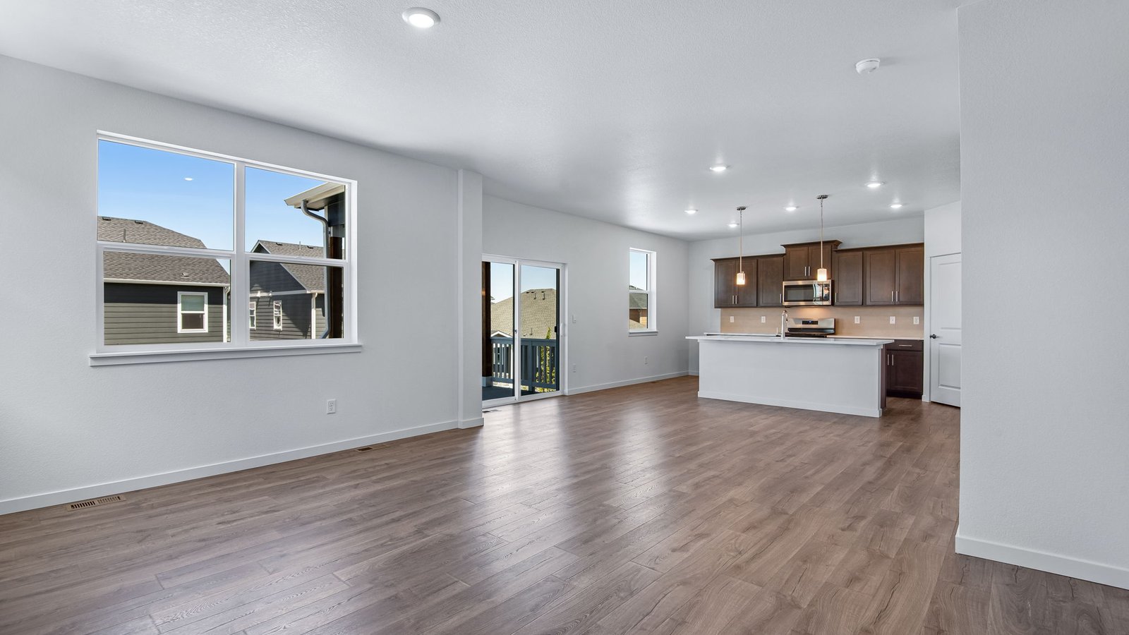living area in new home