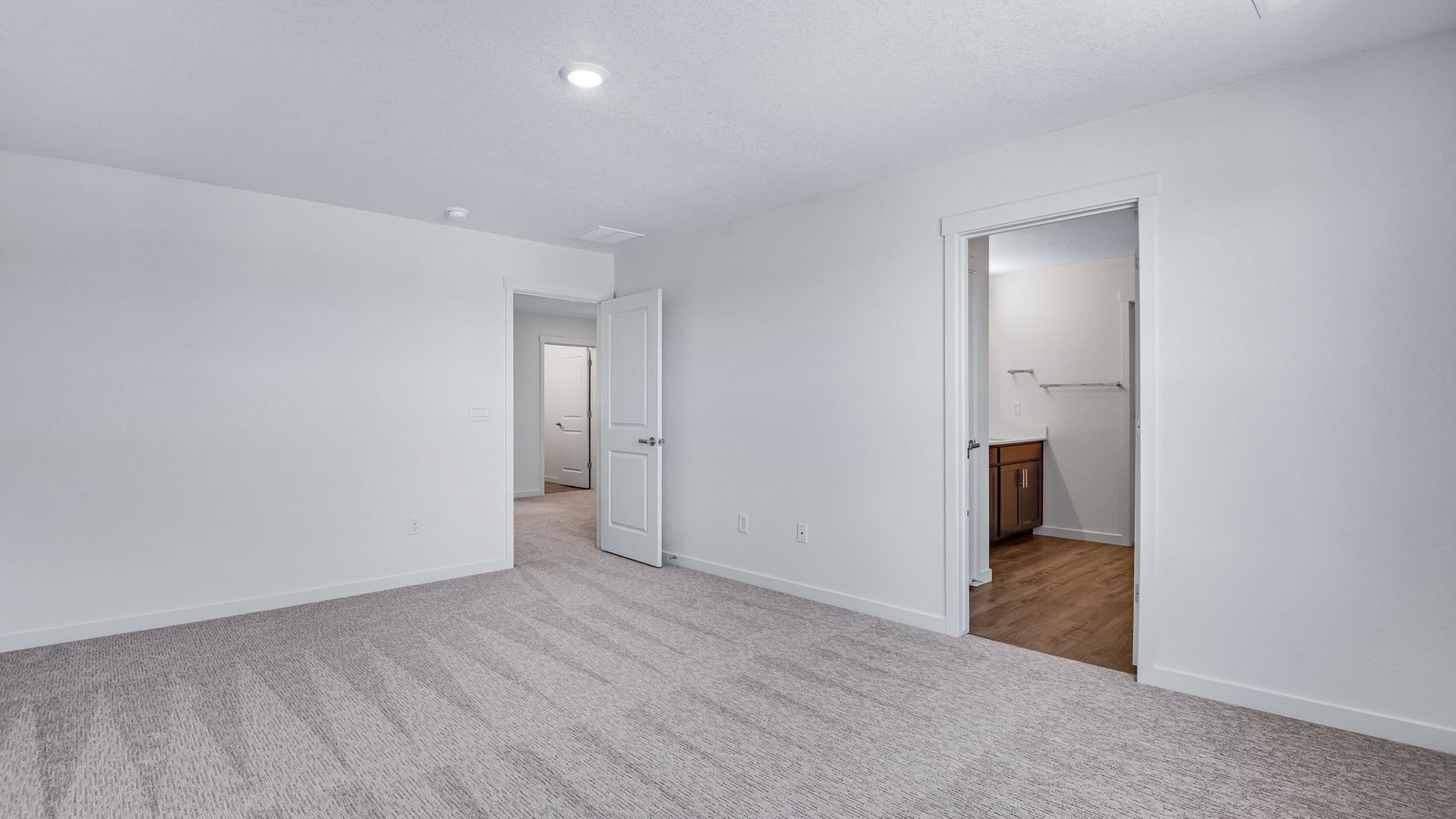 primary bedroom in new home