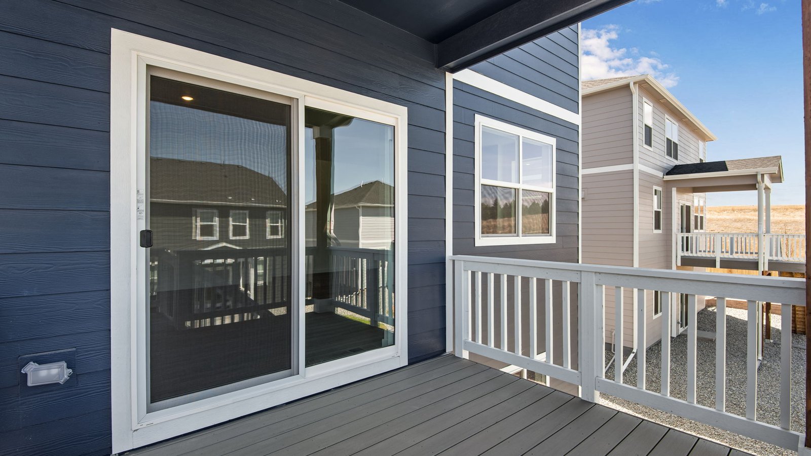 back patio in new home