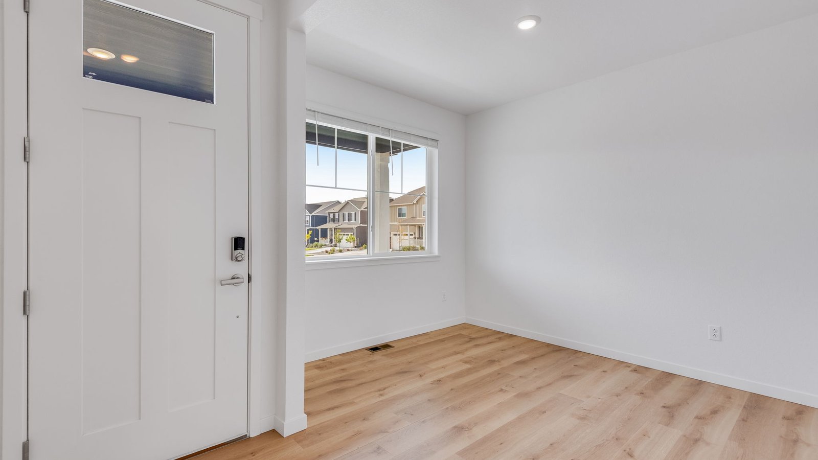 Versatile entry way space great for work or play in new home at Trails at Crowfoot Community