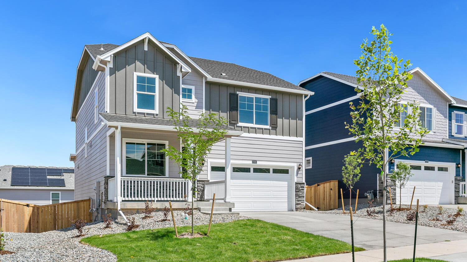 new construction two-story home in parker, co