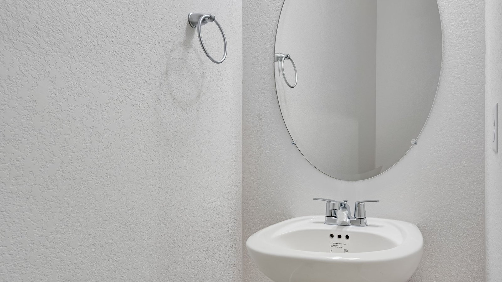 powder bath in new construction home in parker, co