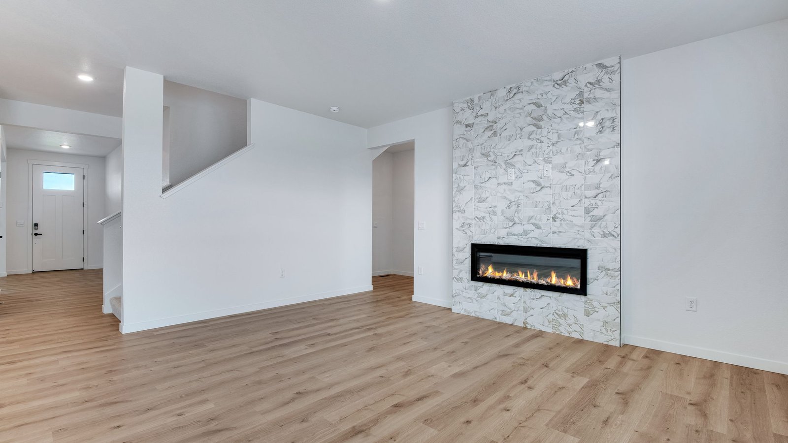 living area in new home