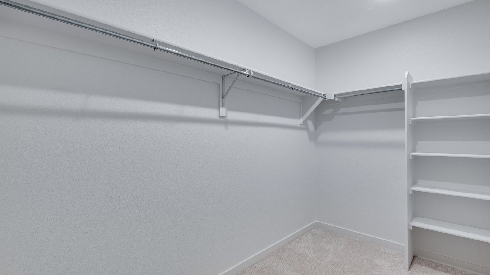 Walk in closet in new home