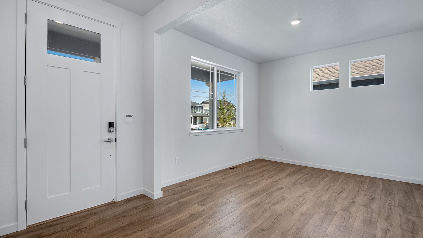 Versatile entry way space great for work or play in new home at Trails at Crowfoot