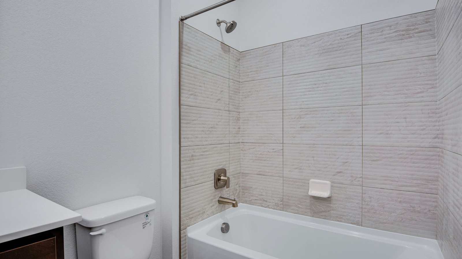 Secondary bathroom in new home community in Parker Colorado
