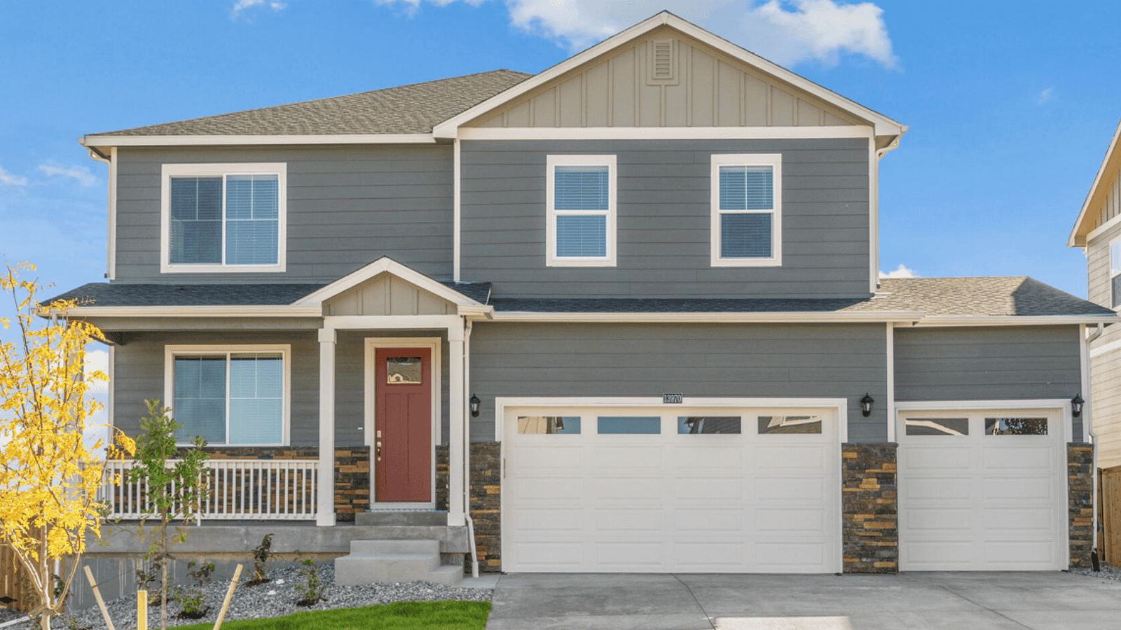 Exterior of new D.R. Horton Home