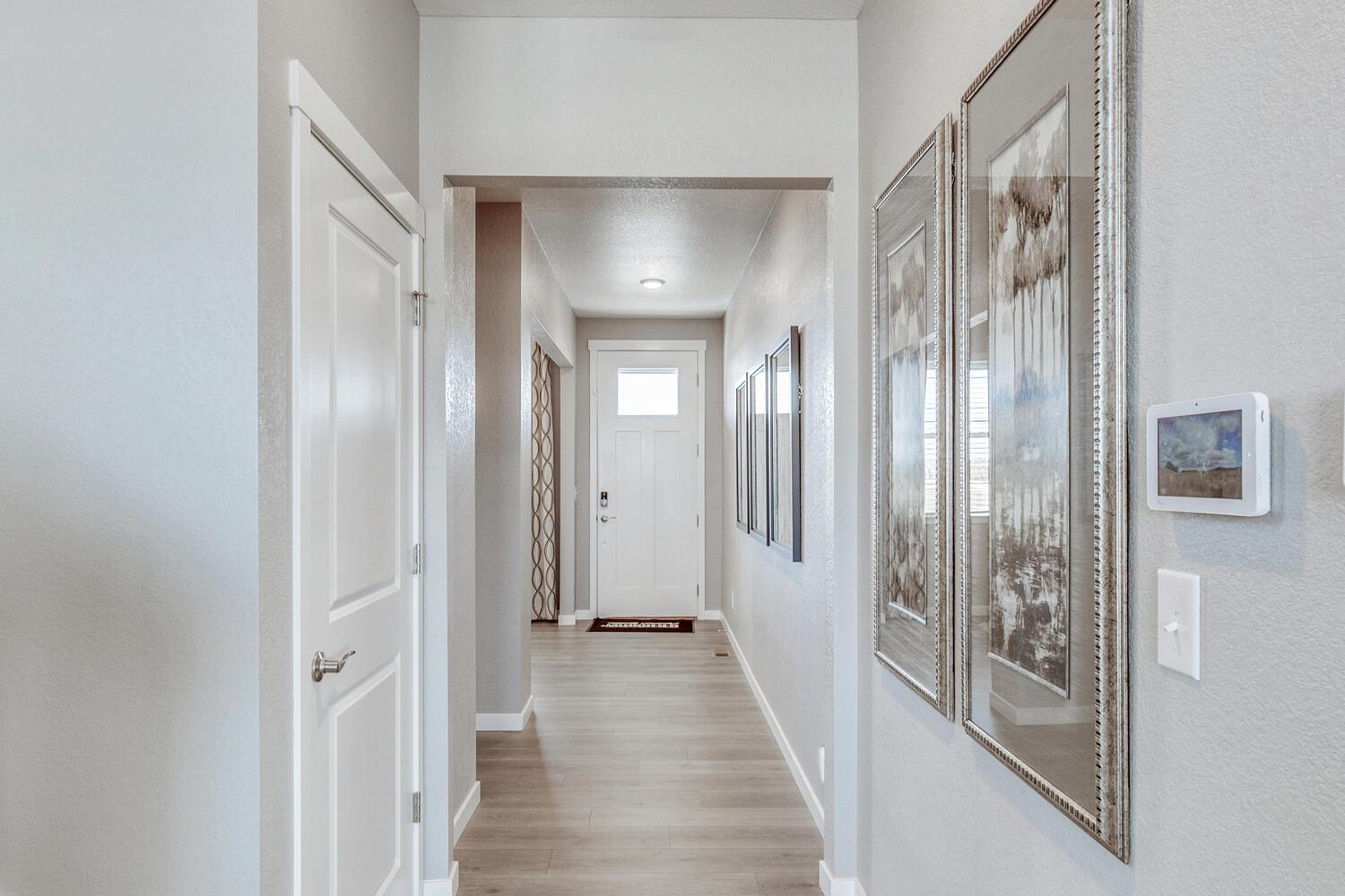 Bright entry foyer of Bridgeport model home