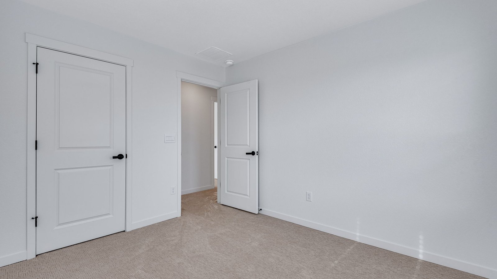 Third bedroom in new construction home