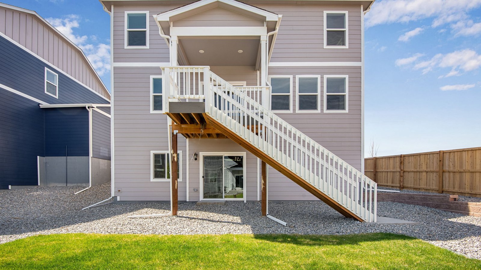 new home with a walkout basement