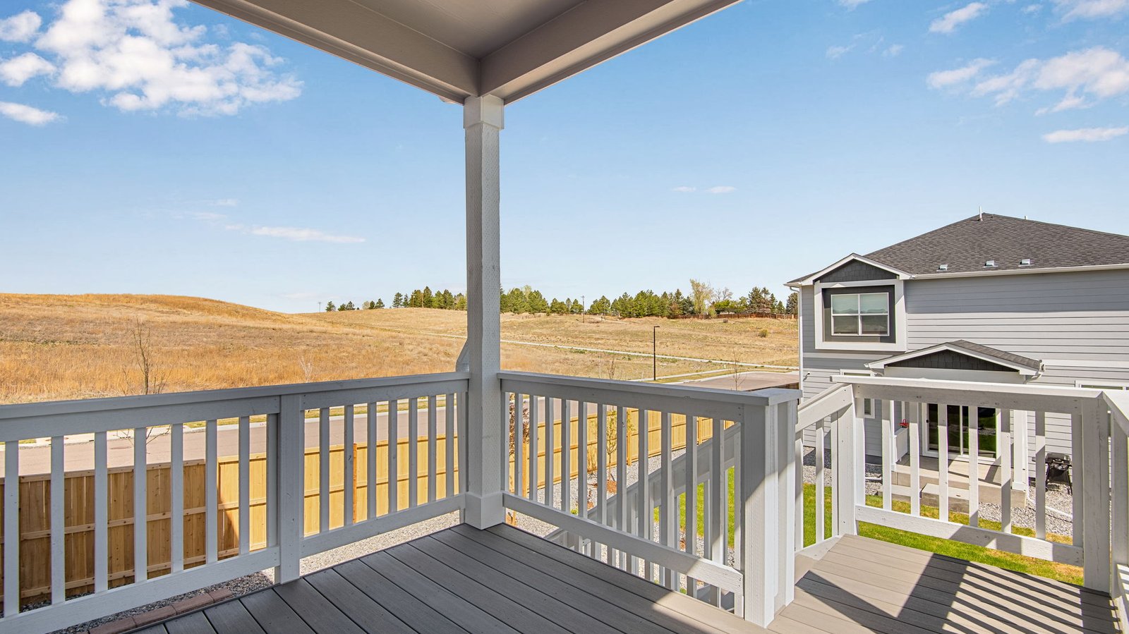 covered deck new home