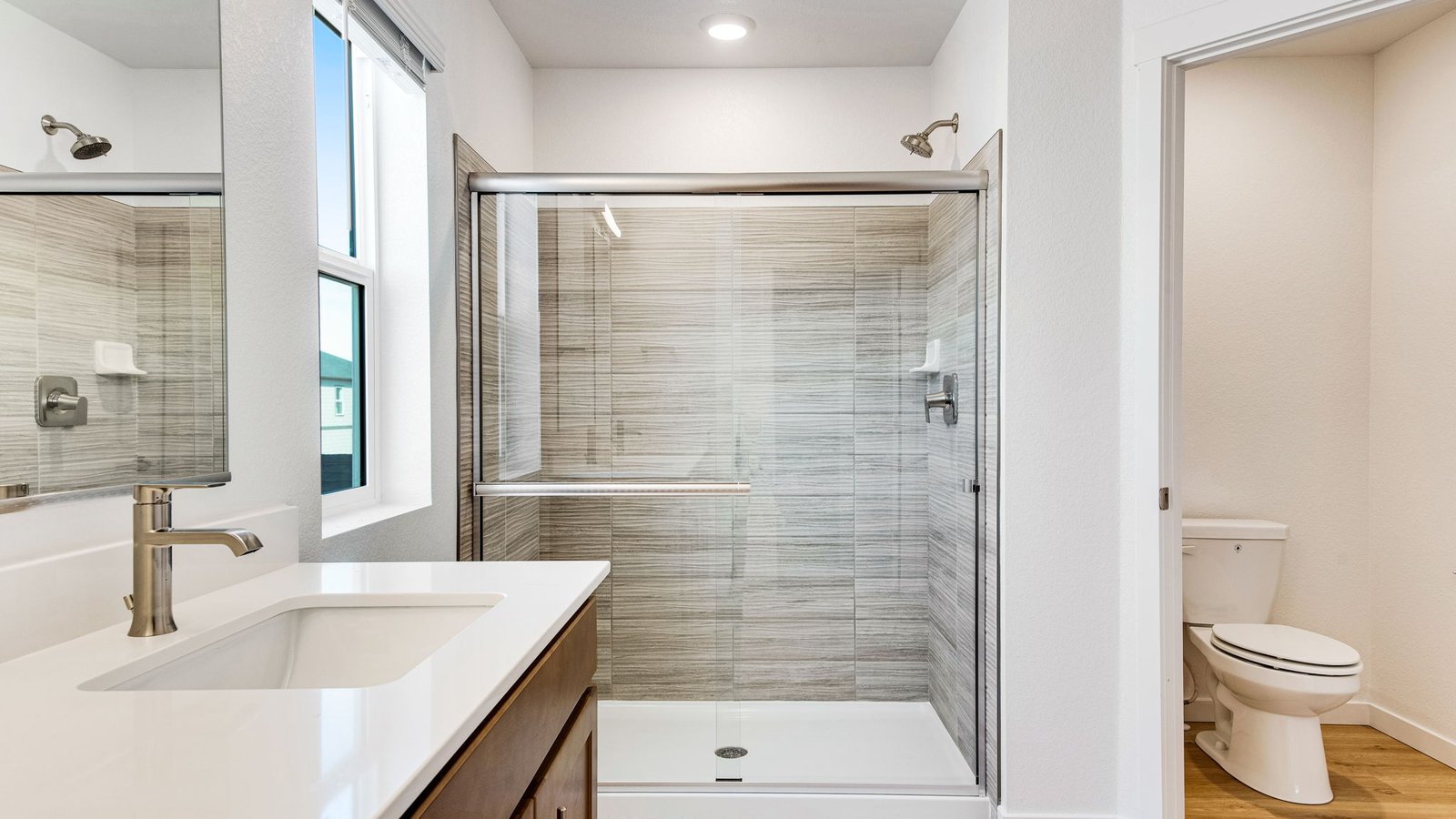 main bathroom in new construction home