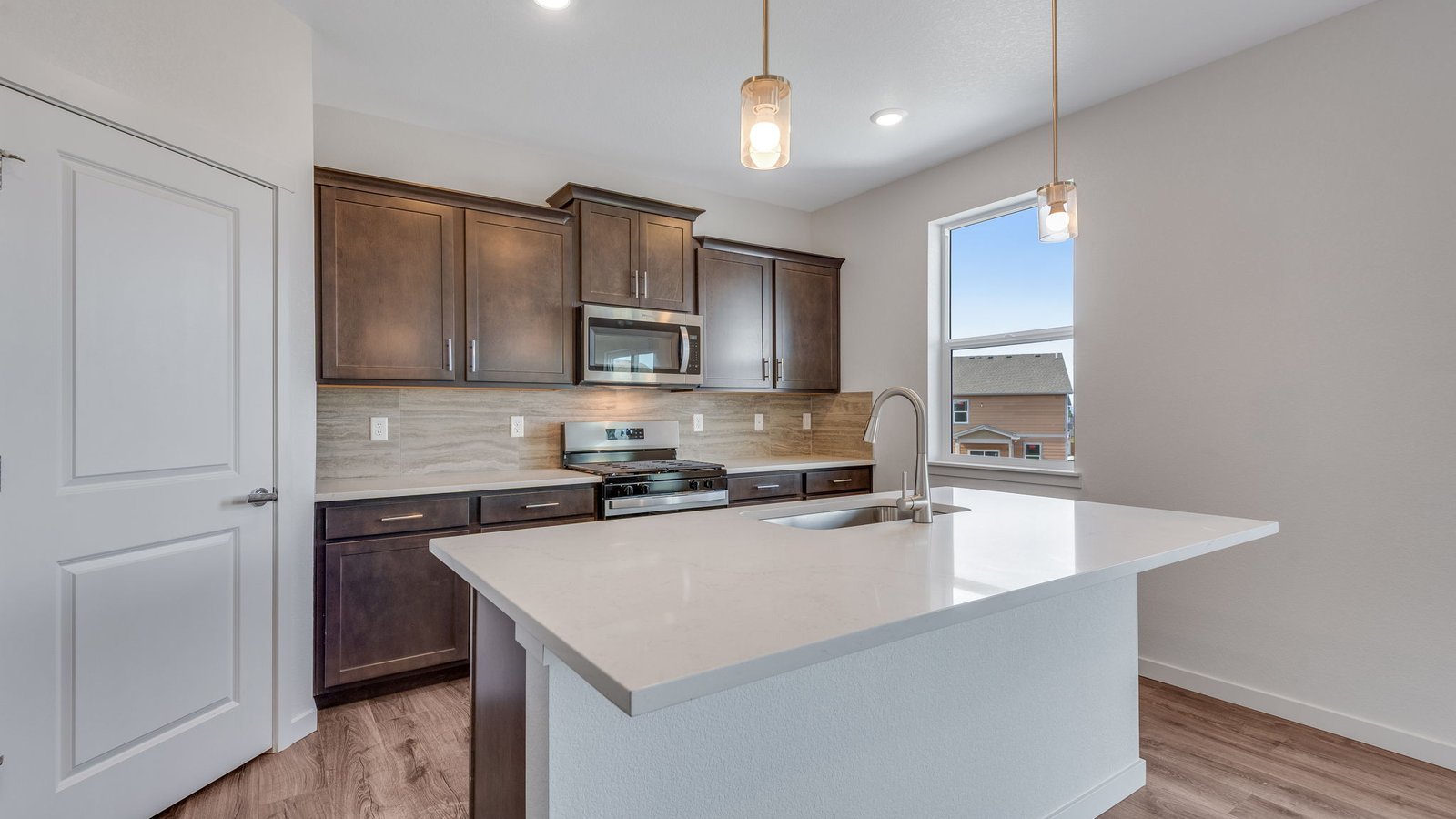 Spacious Kitchen island in new D.R. Horton home in Parker Colorado
