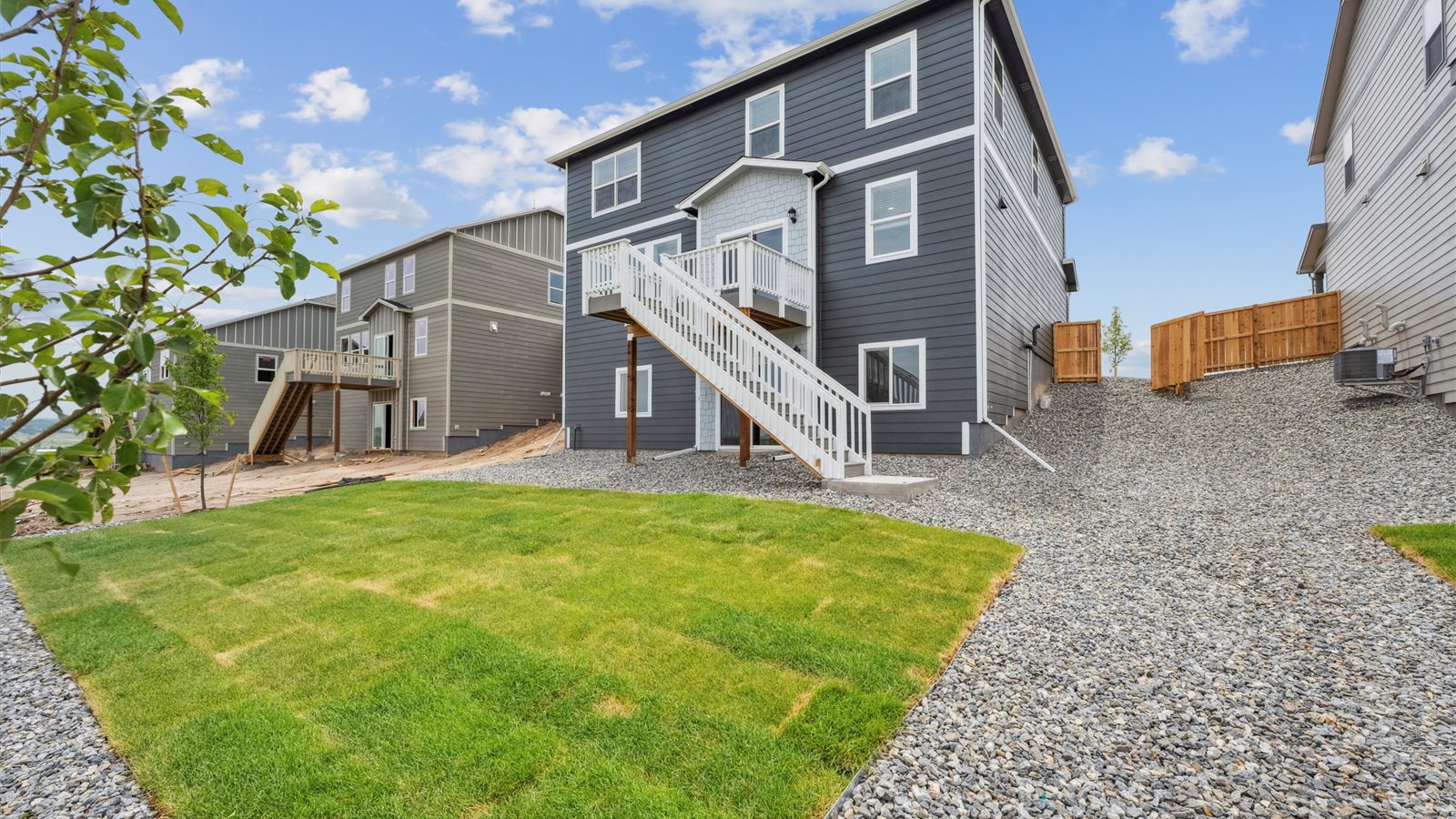 Walkout basement in new home