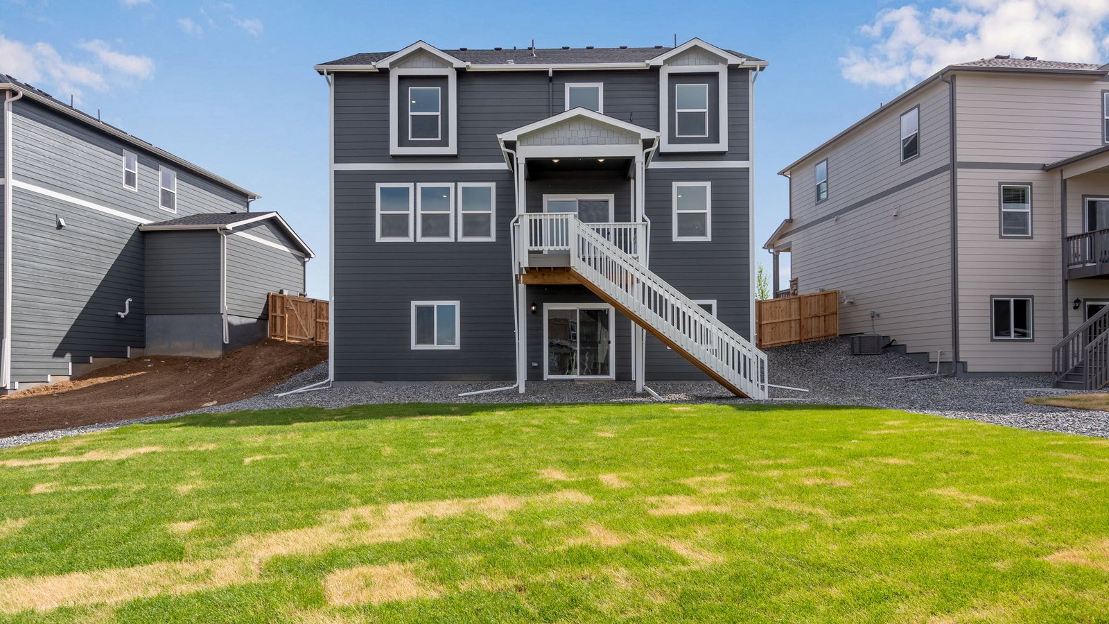 Backyard space at Trails at Crowfoot perfect for outdoor living