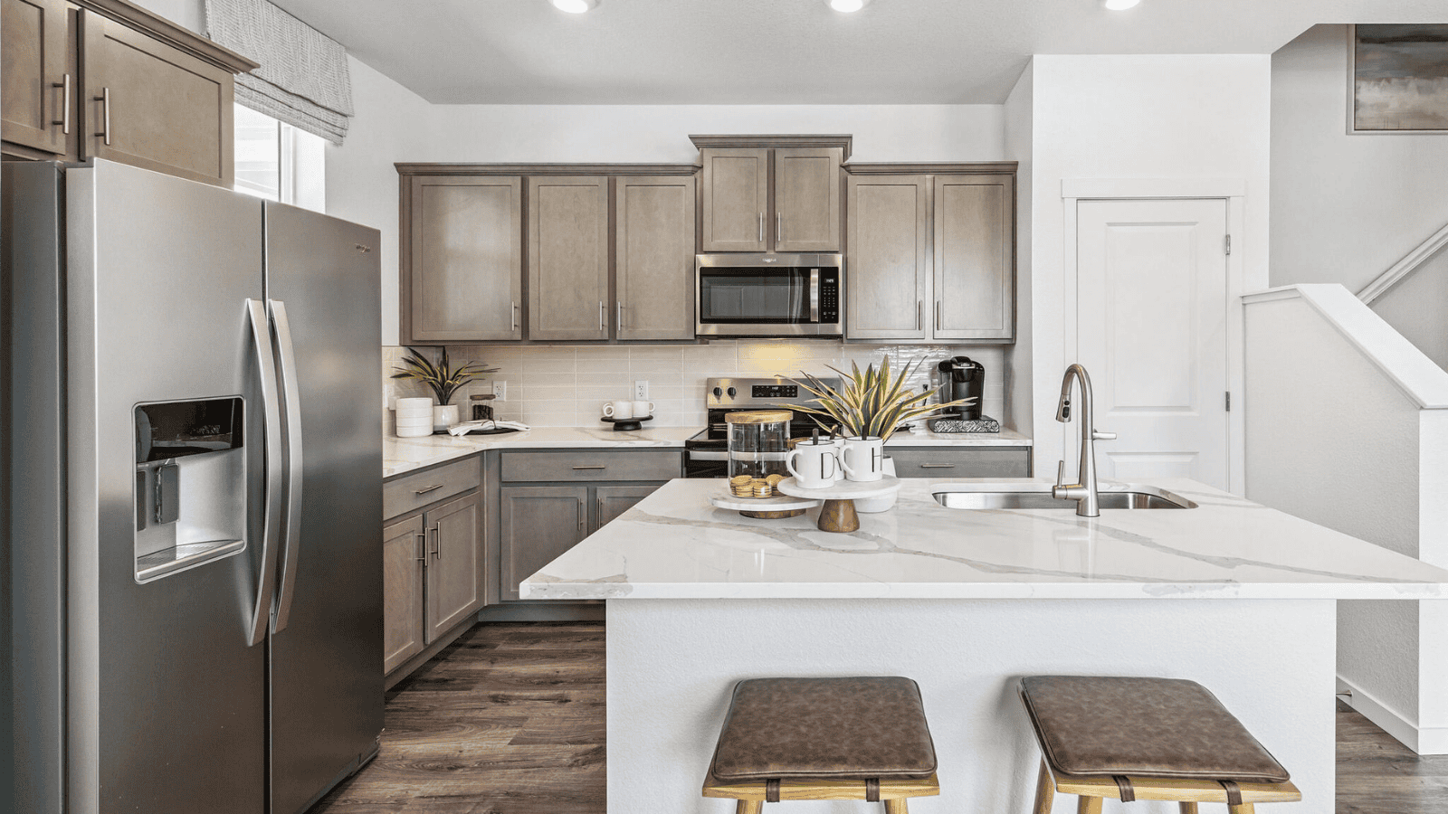 Spacious kitchen with new finished in D.R. Horton new home at Arcadia Community