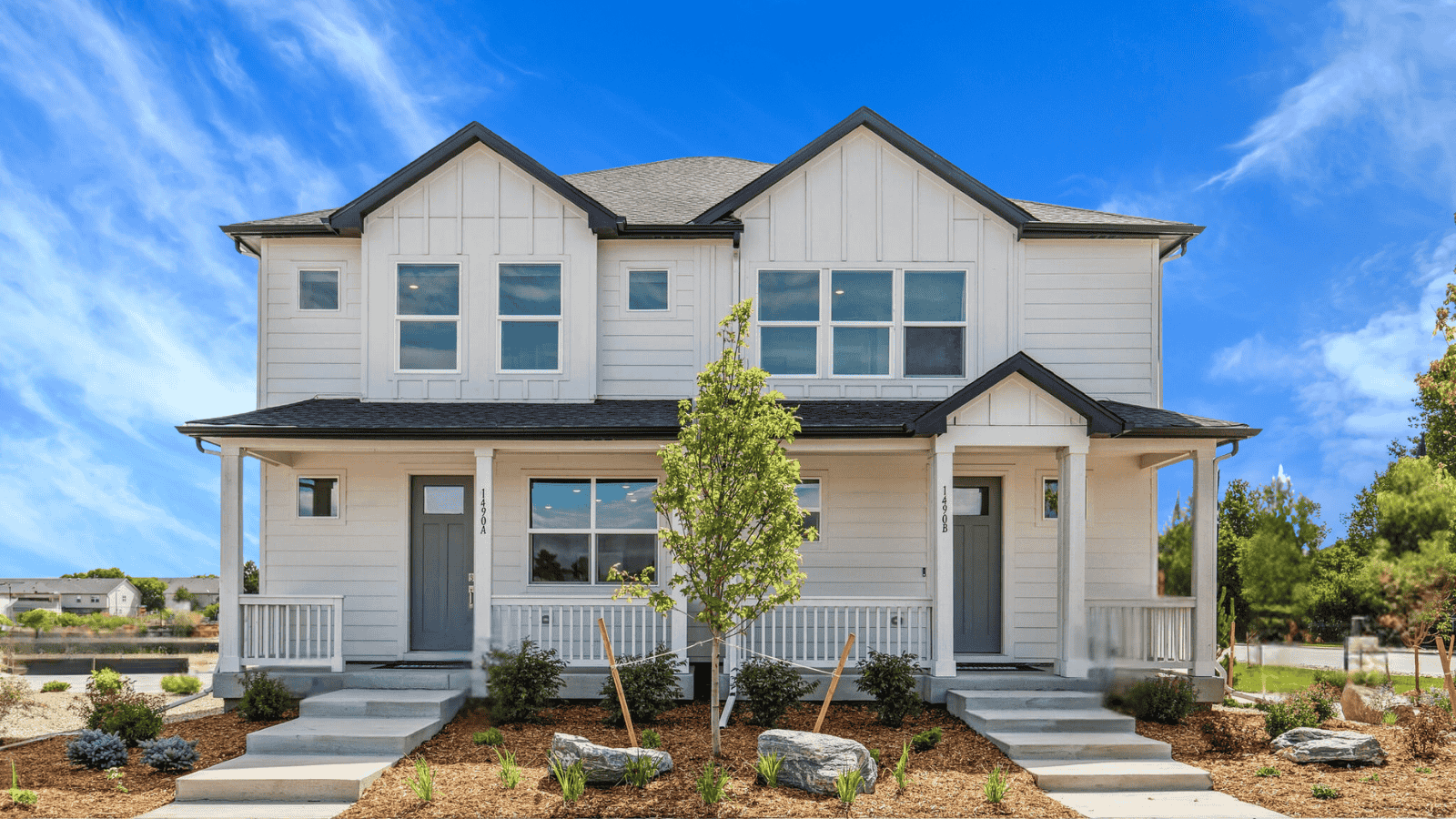 two story paired home in denver colorado