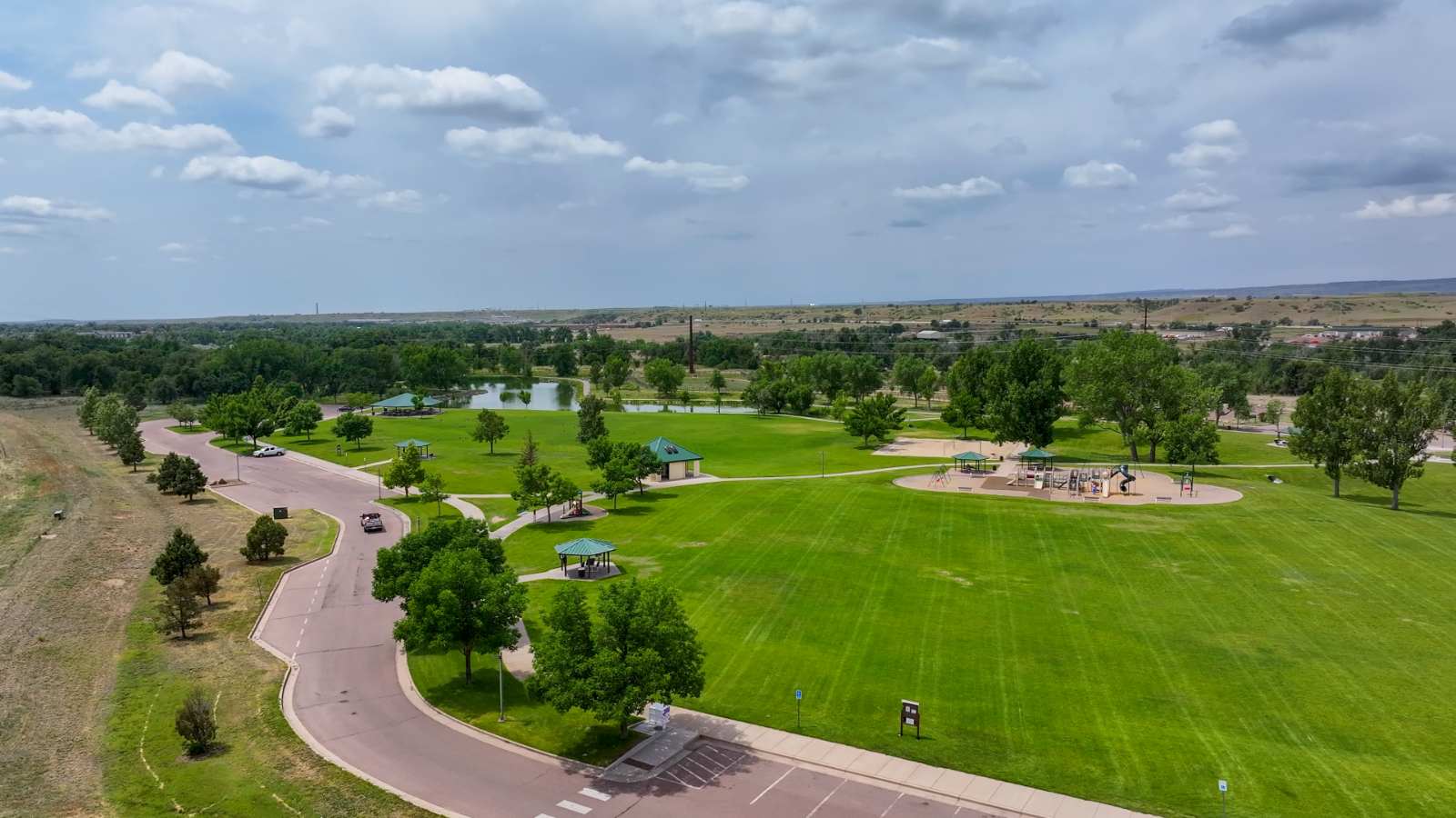 Another view of Lorson Ranch's recreational area with visitor parking