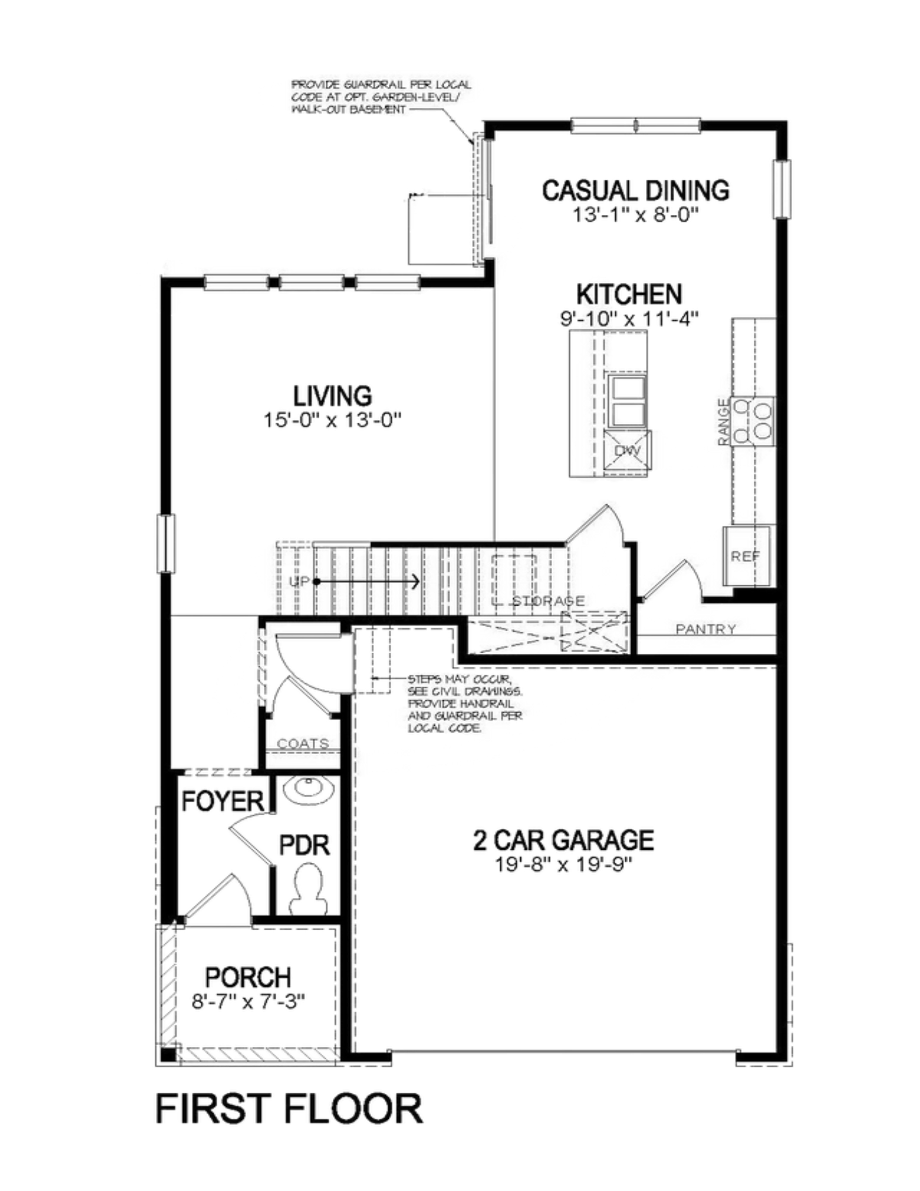 Edmon floor plan first floor