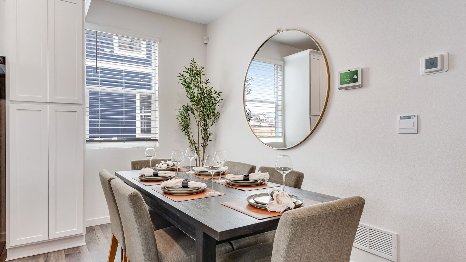 dining room in new home