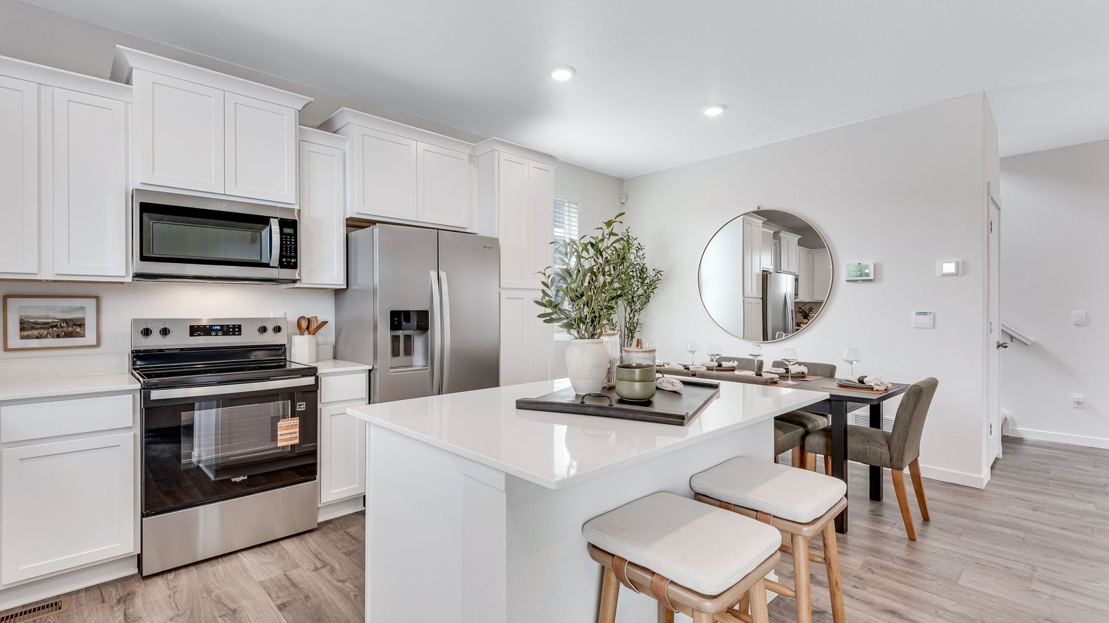 updated kitchen in new home