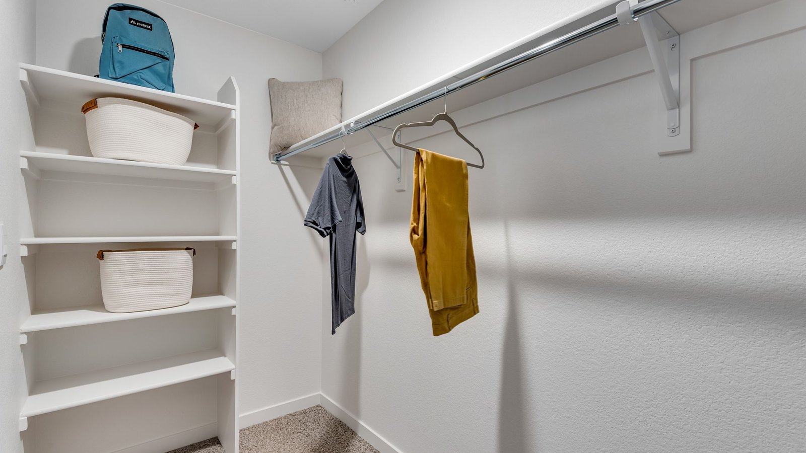 walk-in closet new home