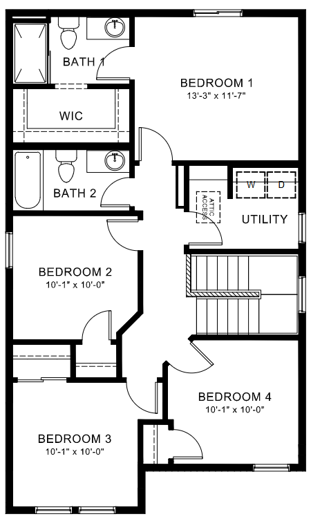 floor plan second floor