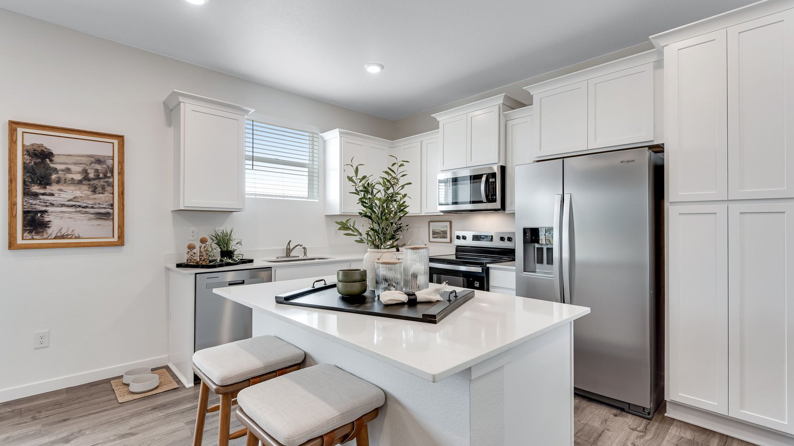 kitchen of new construction home by D.R. HOrton Colorado