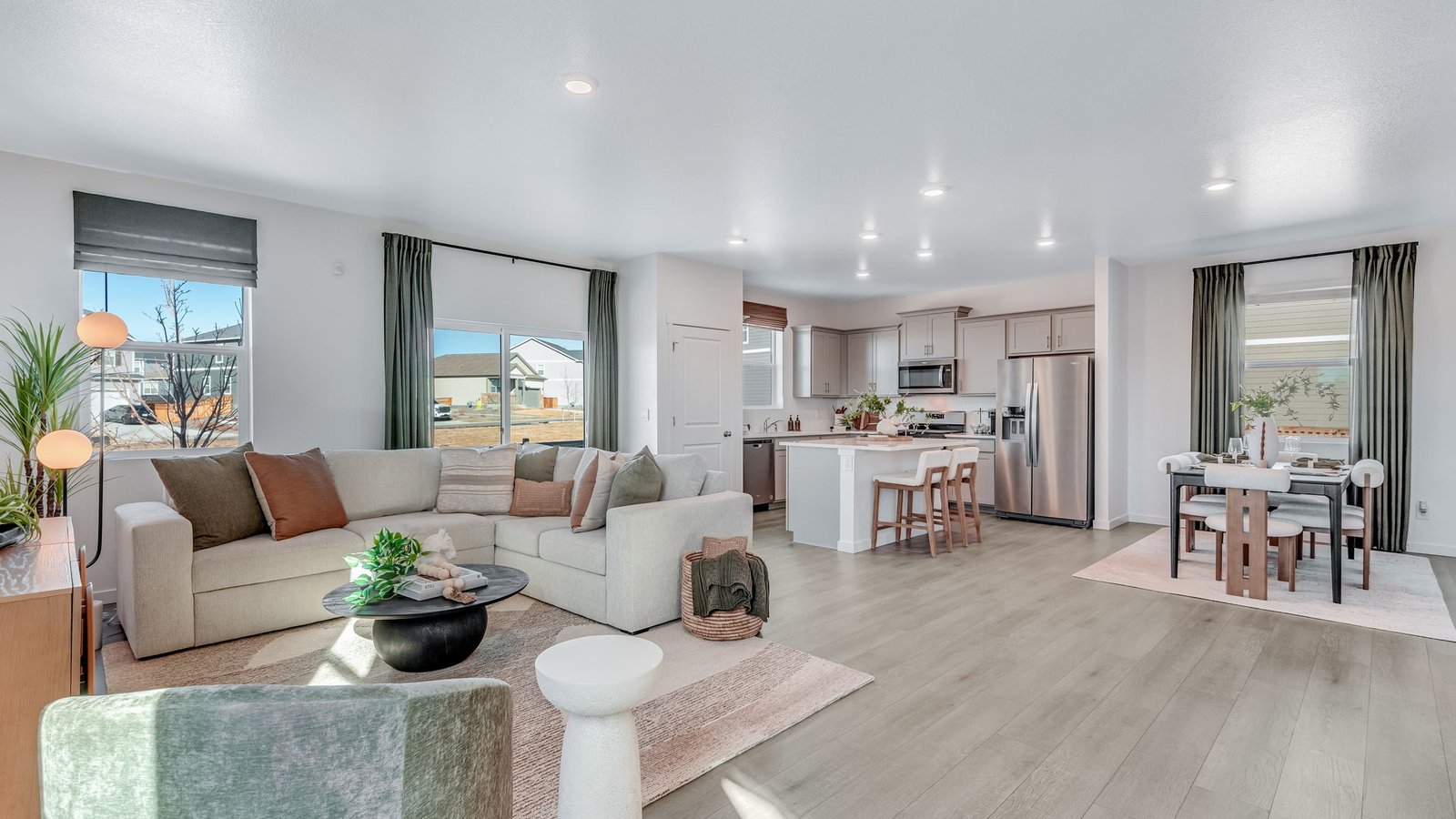 living room in new home