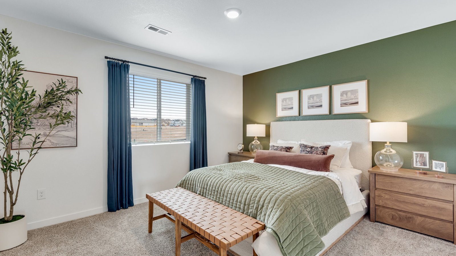 primary bedroom of model at Lorson Ranch in Colorado Springs