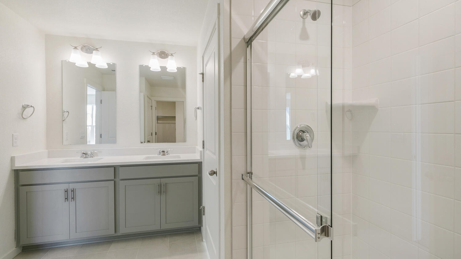 large bathroom new home