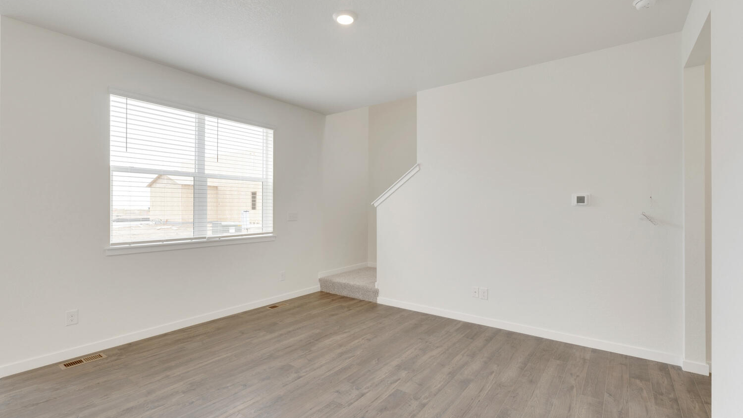 living area in new home