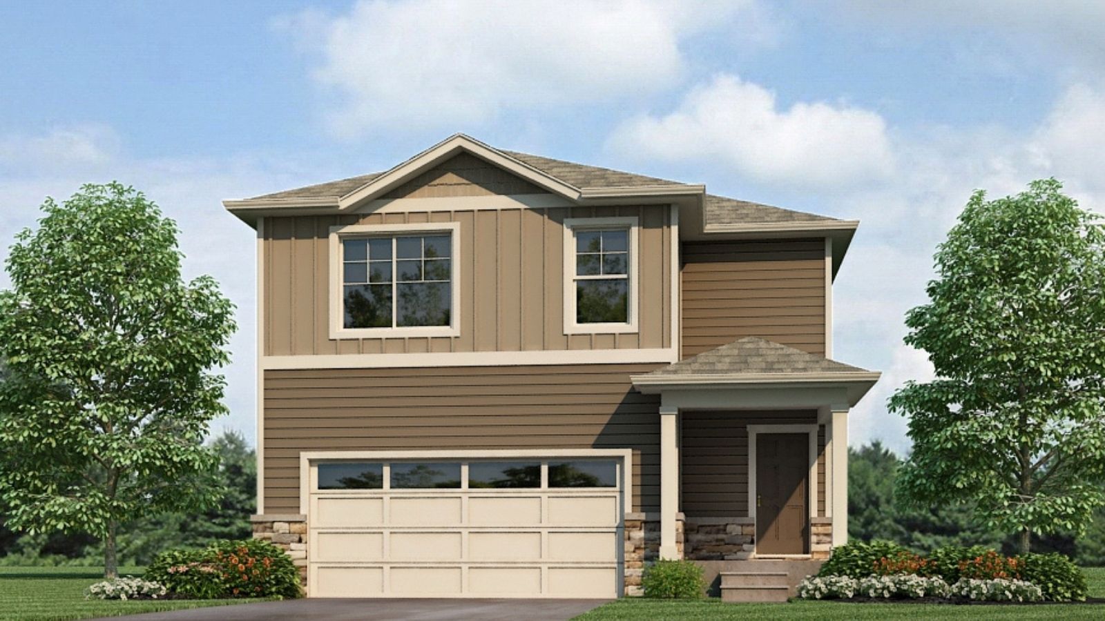 exterior of new home in colorado springs