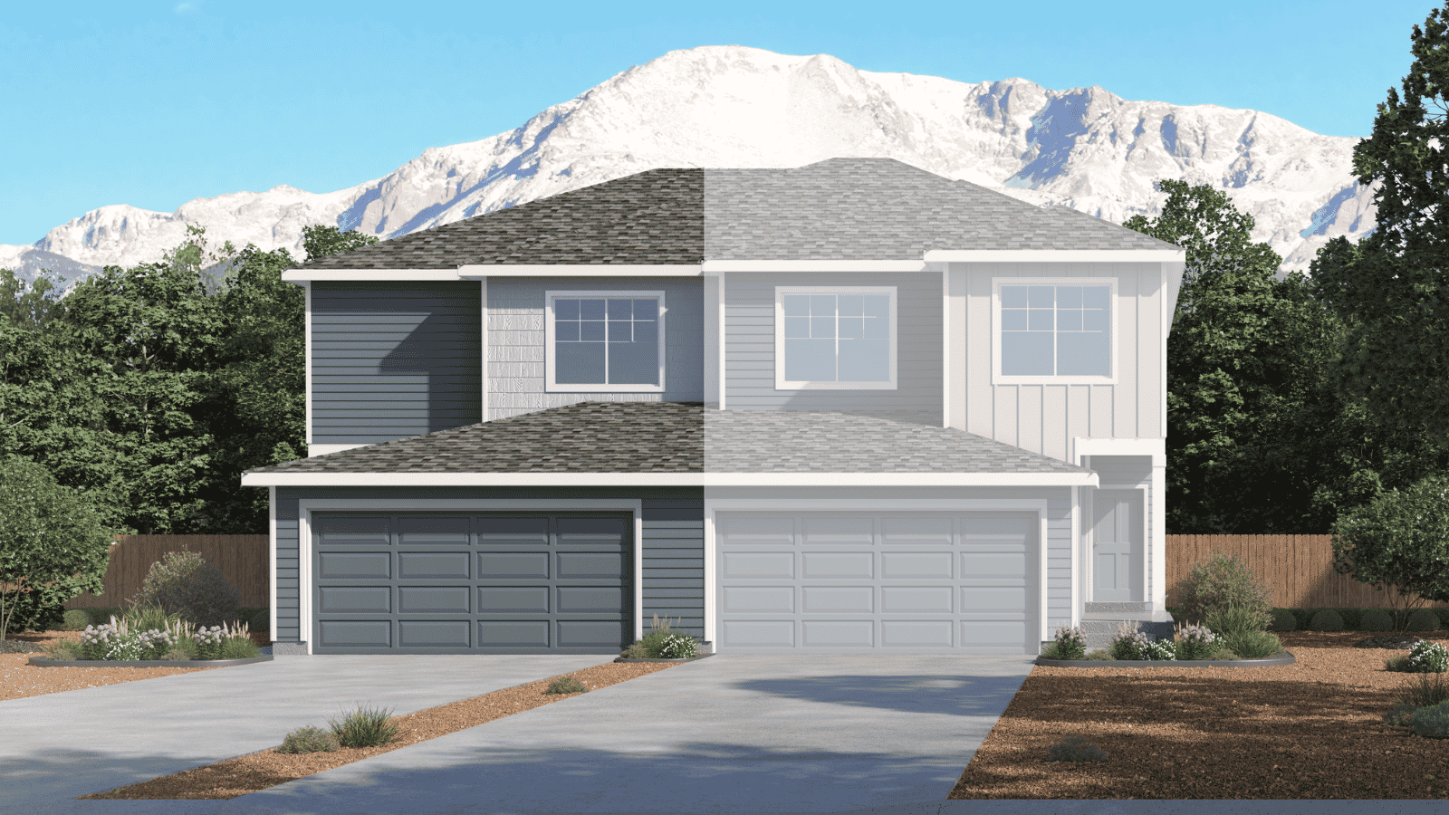 Exterior of Spruce Elevation A floor plan in Ellston Park Community in Colorado Springs