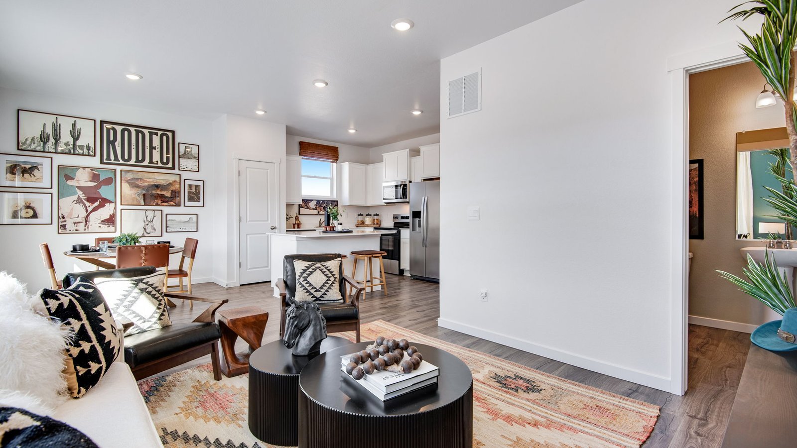 living room in new home