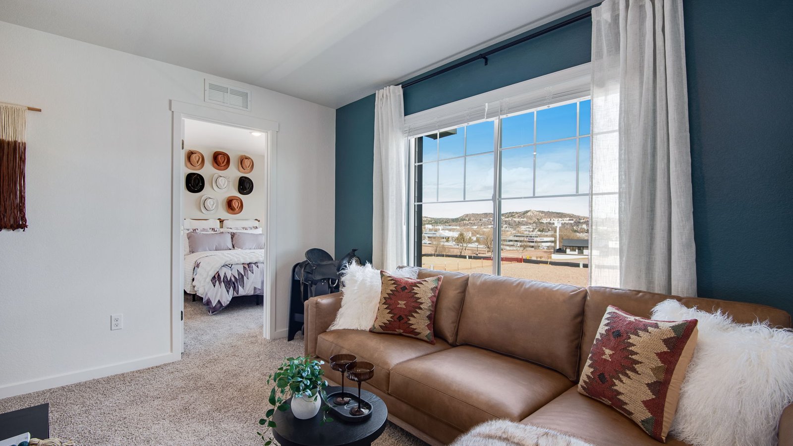 paired new home with a loft
