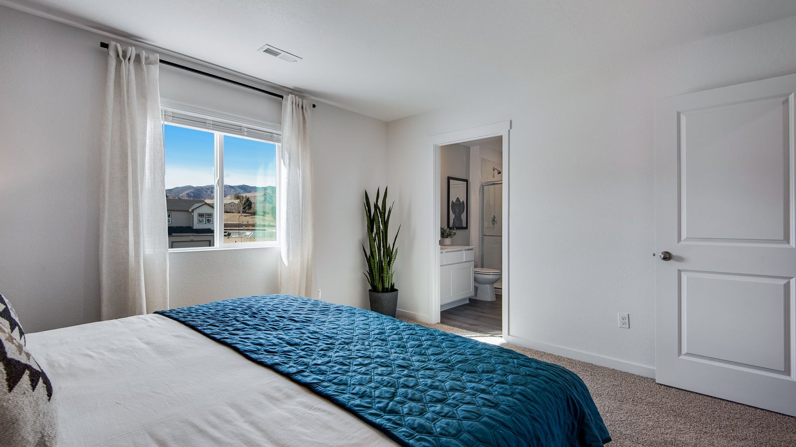 main bedroom in new home