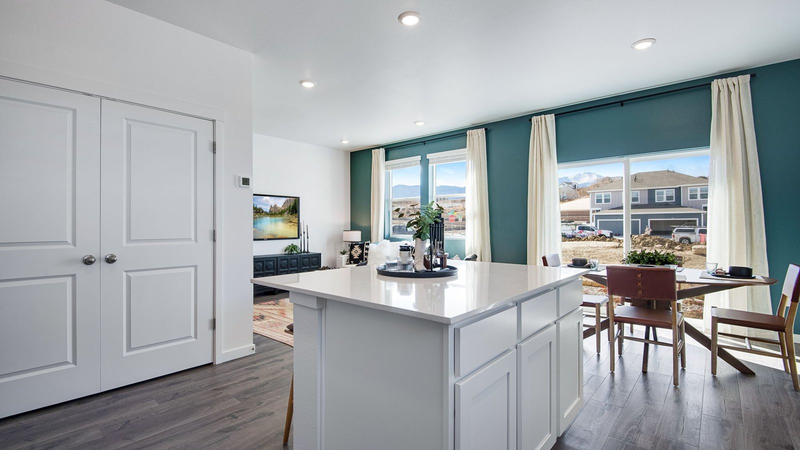 kitchen with island new home