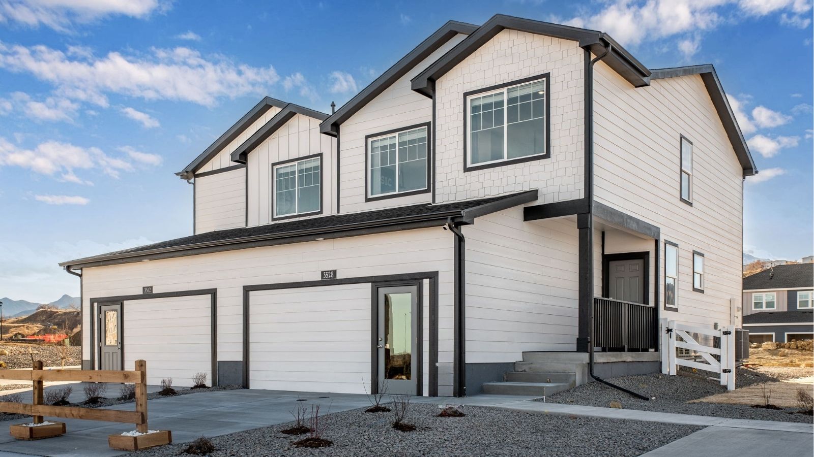 exterior of new home