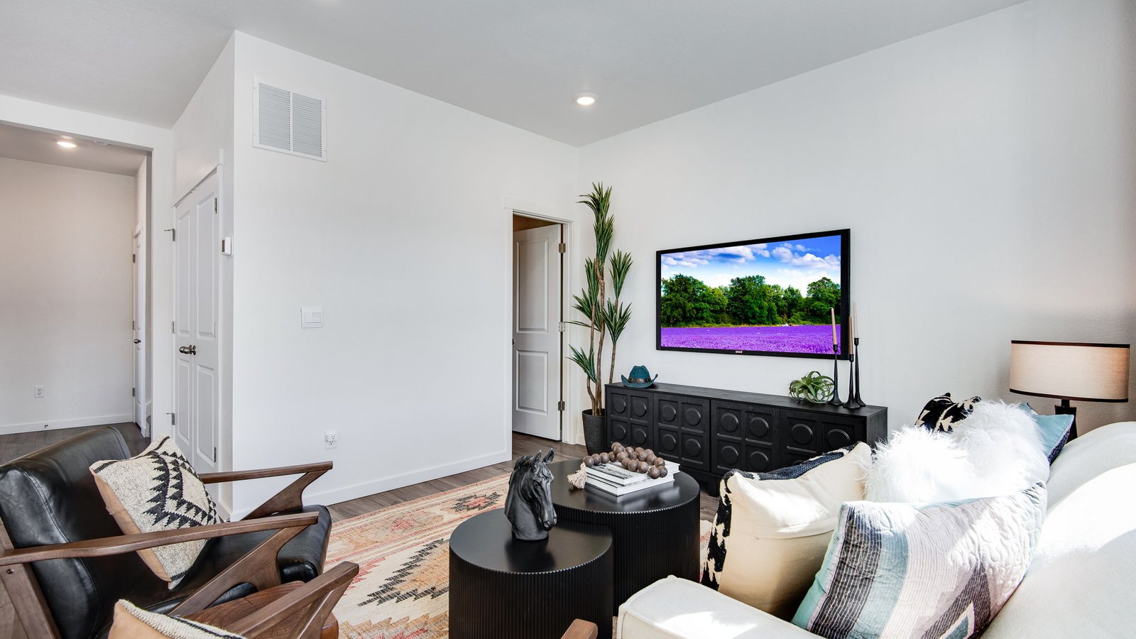 living room in new home