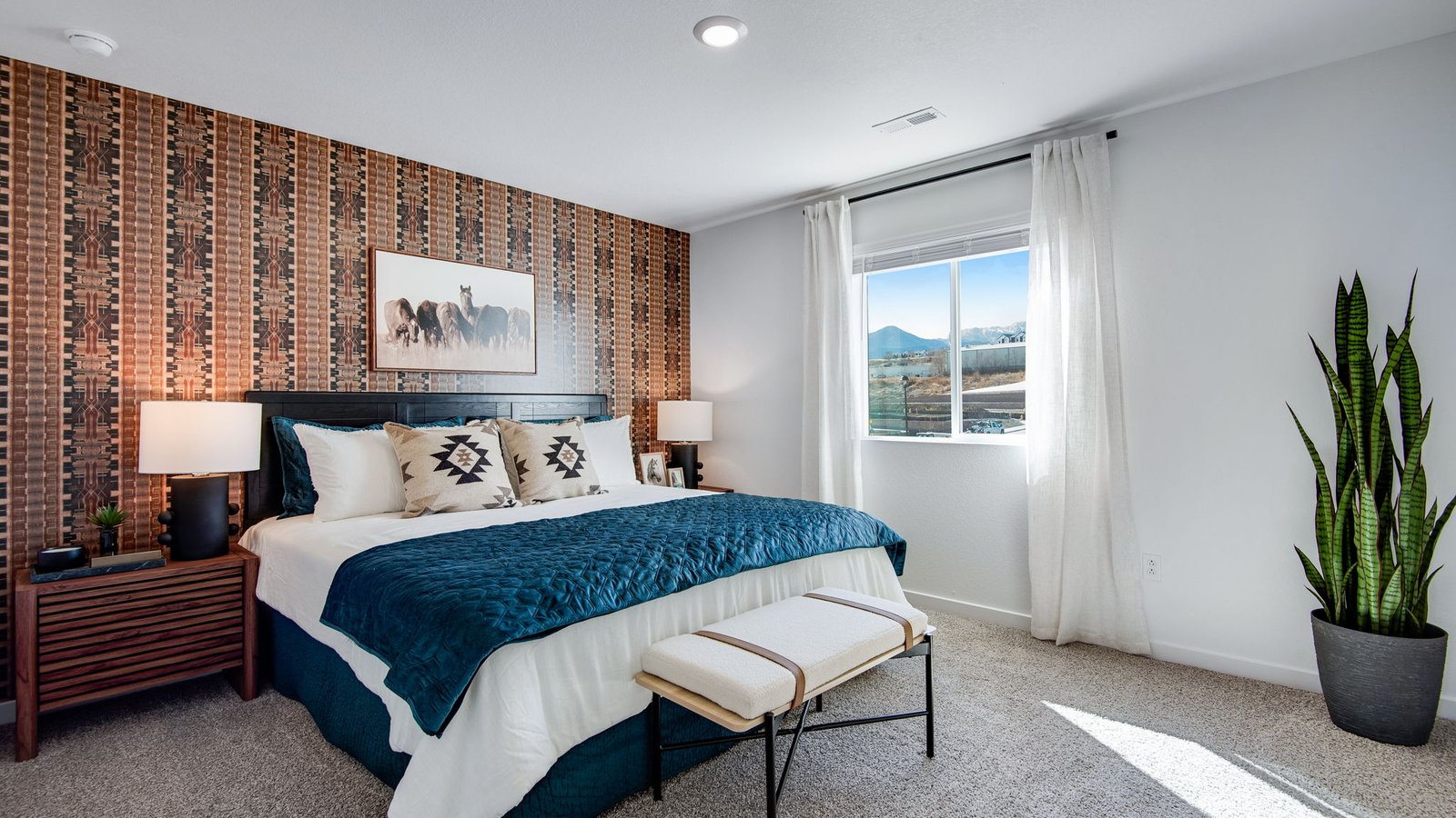 primary bedroom in new home