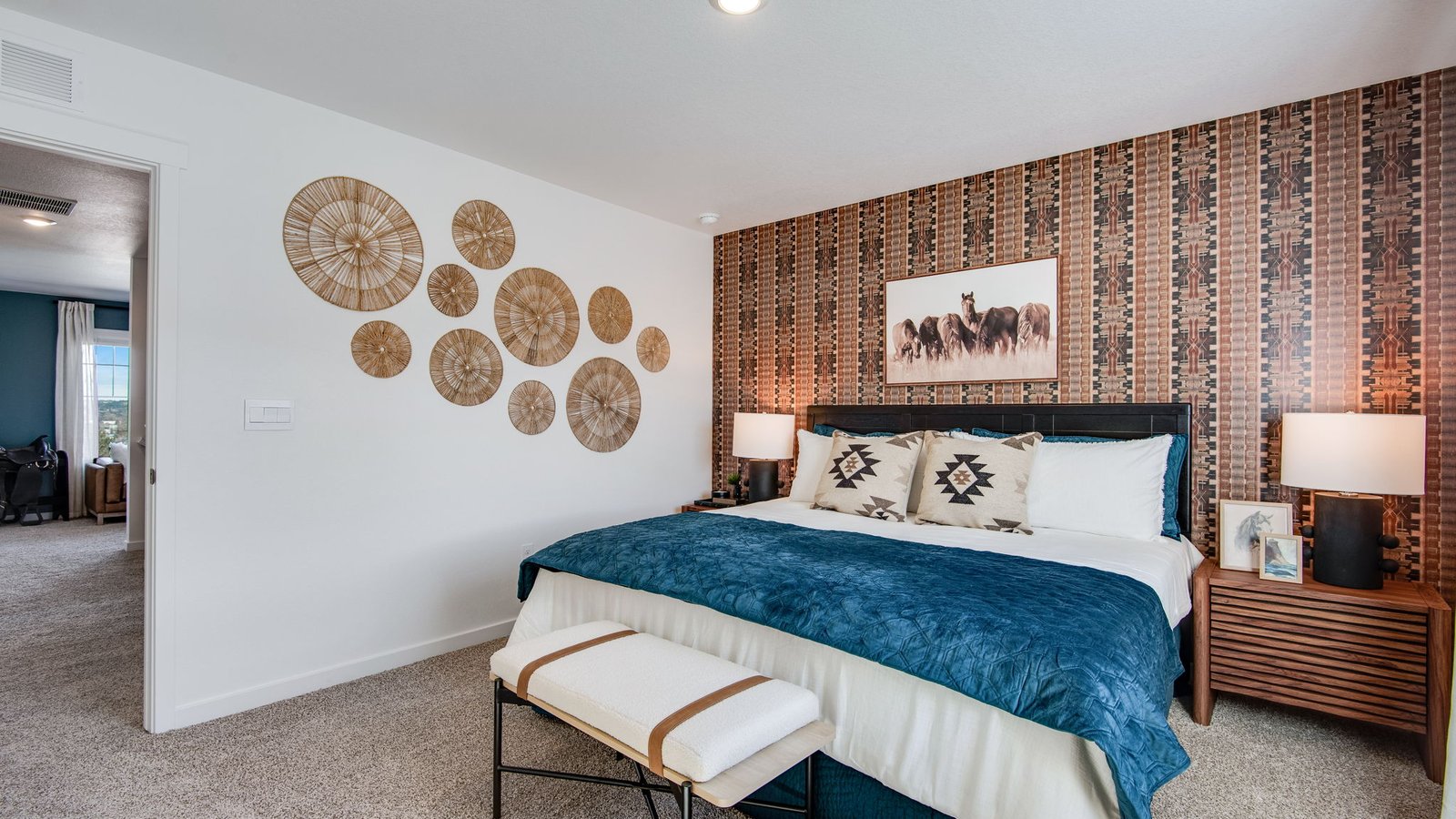 main bedroom in new home