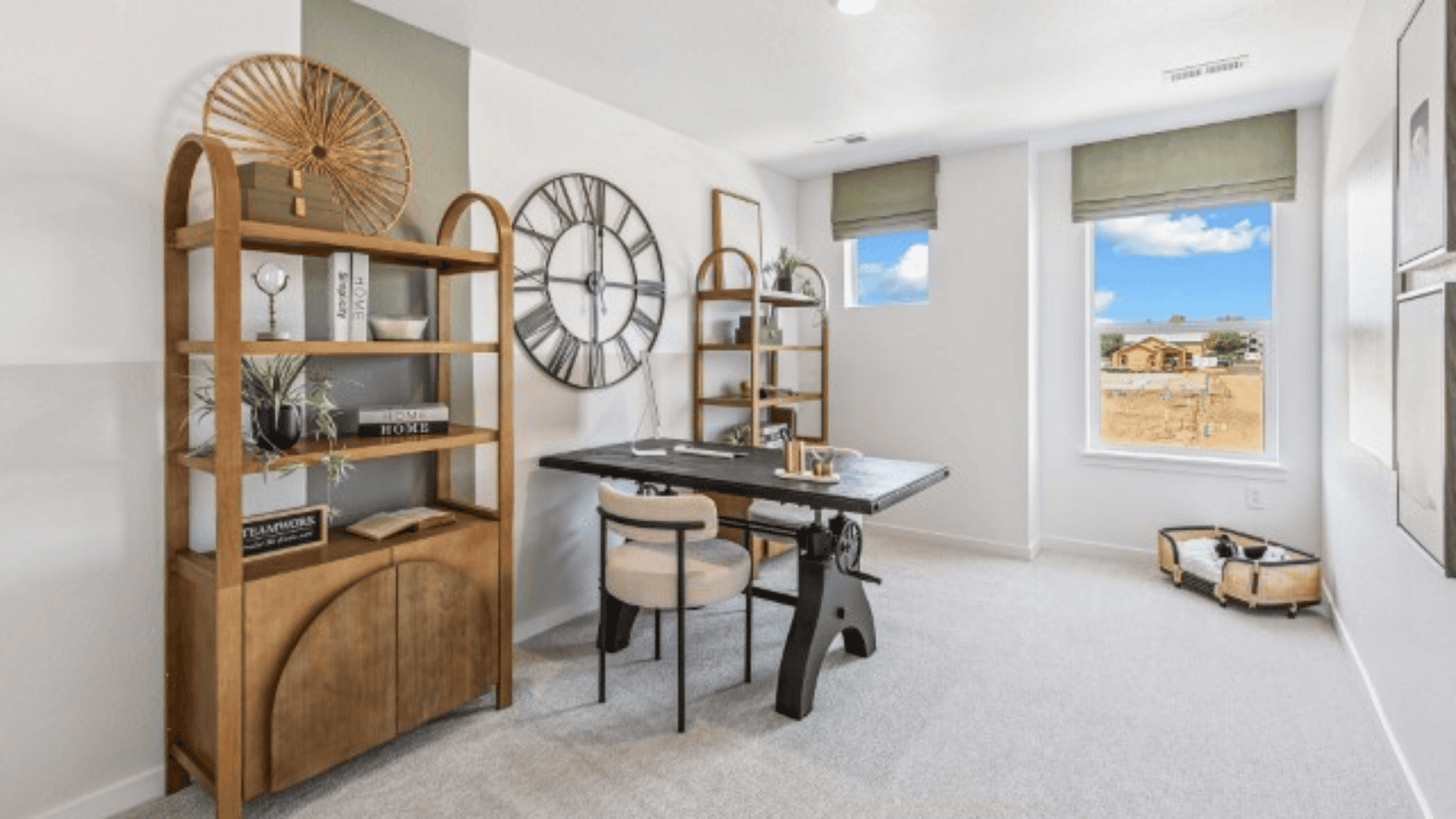 home office in new D.R. Horton home in Commerce City, CO