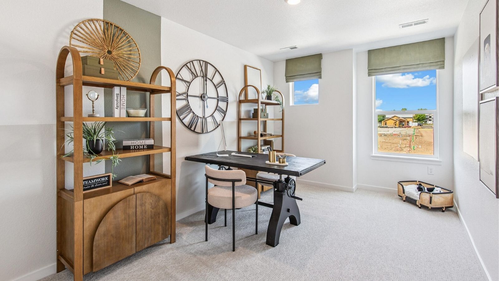 Secondary bedroom with large windows in new D.R. Horton community Arcadia