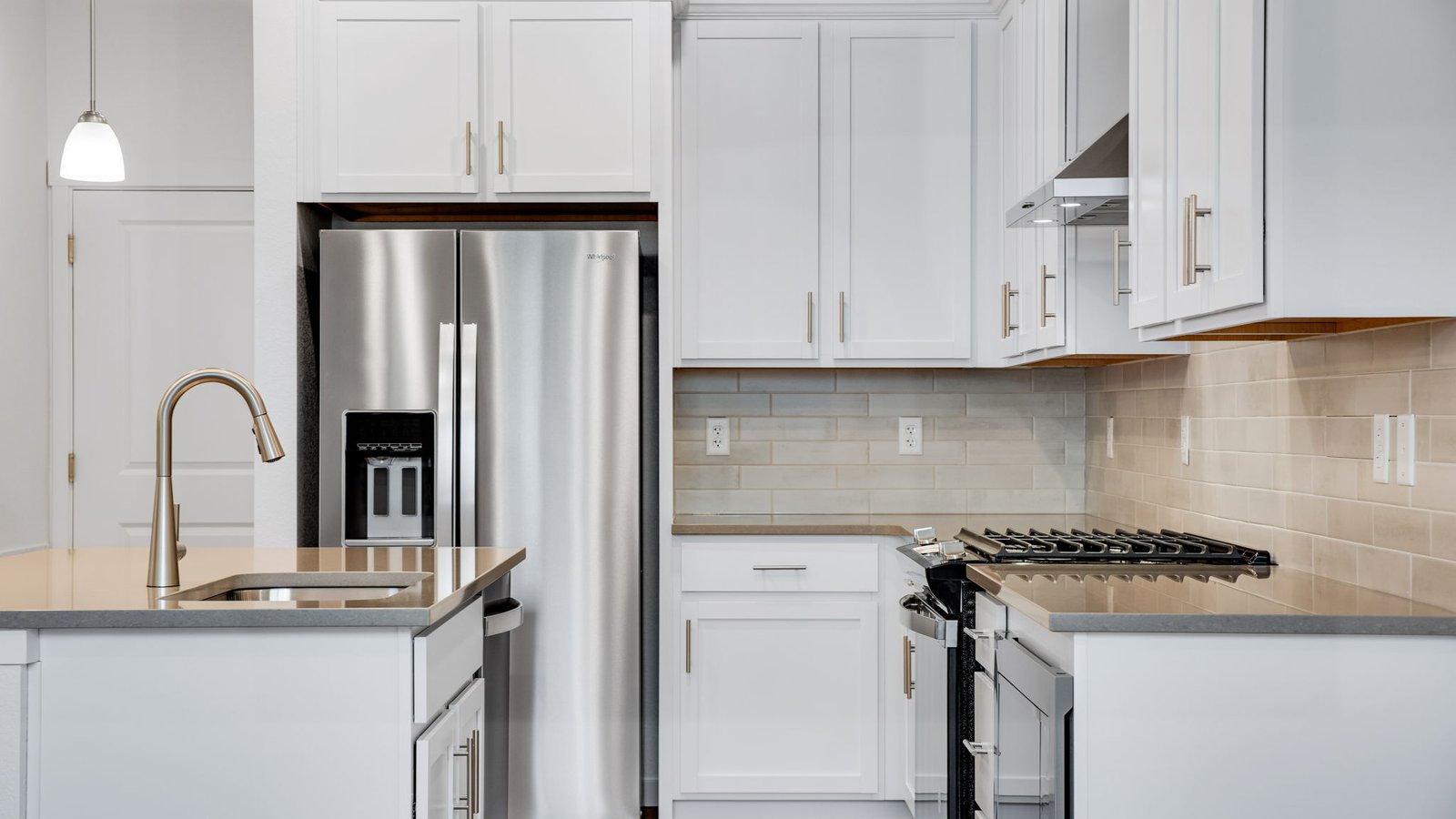 Spacious kitchen in new home in Commerce City Colorado