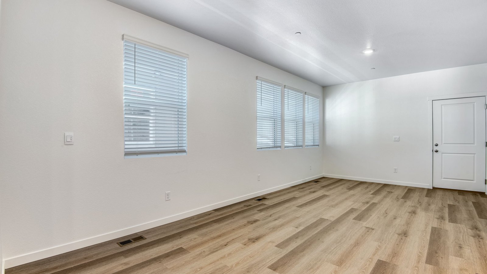 living area in new paired home