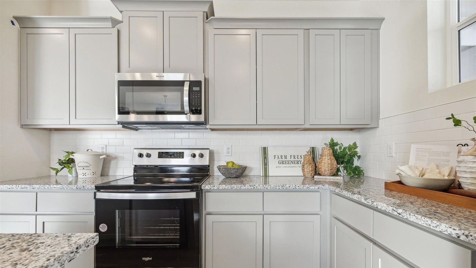 modern kitchen in new home